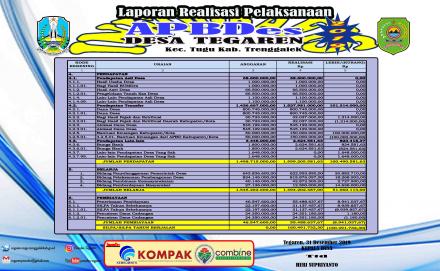 Infografis Laporan Realisasi APBDes TA 2019 dan Penggunaan Dana Desa